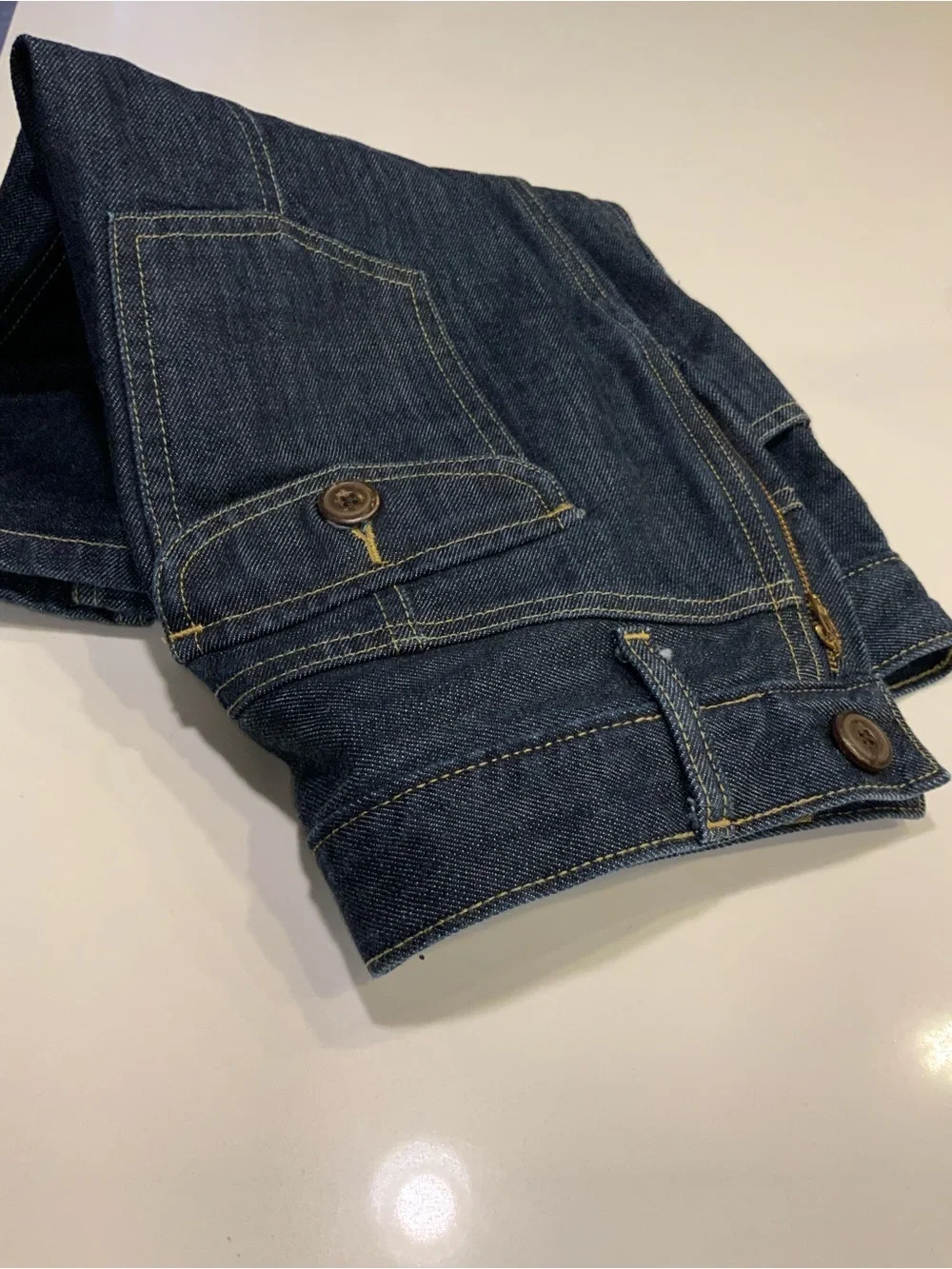 GAP Dark Indigo Denim Midi Skirt